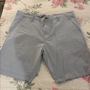 U.S. Polo Assn. Men's Light Blue Flat Front Shorts